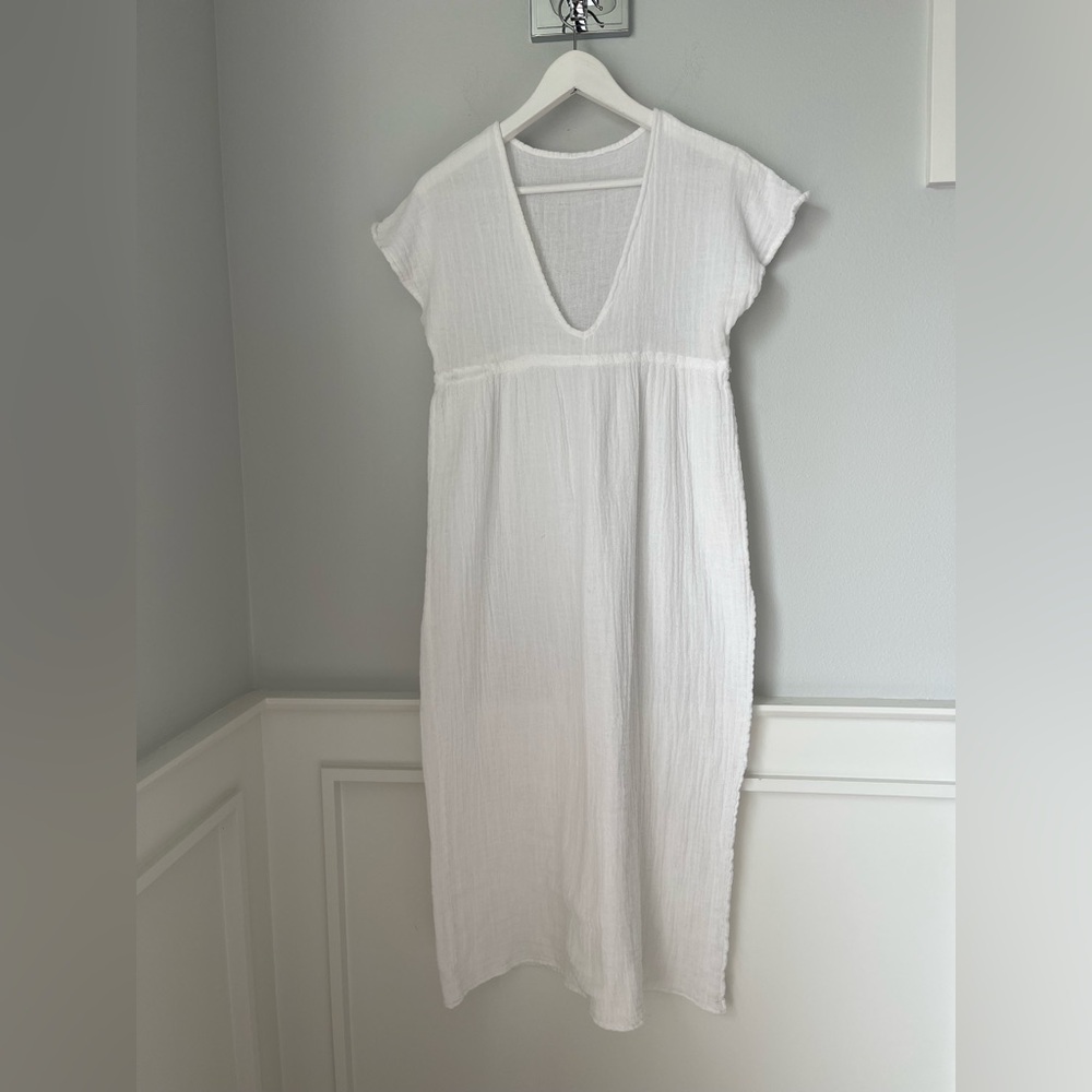 Jen's Pirate Booty Cream Textured Dress